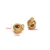 Aço Inoxidável Banhado a Ouro 18K Coluna de Posicionamento Redonda Pressionável Contas de Posicionamento Cilíndricas Acessórios para Pulseira de Joias DIY