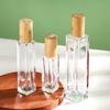 30ml50ml frasco spray de pressão com tampa de bambu, frasco de perfume de névoa fina, frasco de perfume transparente com rosca, frasco de perfume de 100ml