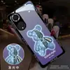Adequado para Capa de Celular Huawei P80, Modelo Novo Luminoso Mate70, Urso Degradê Mate80, Nova14, Capa de Casal Honor 200