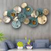 Decoración de pared tridimensional simple francesa, colgante de pared vintage de hierro forjado nórdico, decoración de pared para sala de estar, sofá, fondo, decoración de pared, colgante