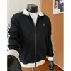 Sudadera Cárdigan con Bloques de Color y Cuello Alto para Hombre, Estilo Primavera, Textura Gruesa, Textura de Raya Vertical, Chaqueta Deportiva Holgada Casual