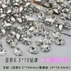Decorações de alta qualidade K9 para nail art, incluindo enfeites de strass sem base, um grande lote de esferas de strass acabadas em branco deslumbrante e grandes cachos de strass para nail art.