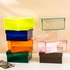 Caja de Almacenamiento Acrílica Transparente Colorida con Tapa, Caja de Regalo, Caja para Empaque de Dulces, Regalo de Retorno para Dama de Honor, Caja de Regalo Personalizada