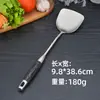 Atacado Em Estoque Espátula de Aço Inoxidável 304 Conjunto de Utensílios de Cozinha com Cabo de Jacarandá, Escumadeira Espaçada Espessada, Espátula de Cozinha Resistente ao Calor para Fritar Peixe