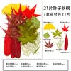 Espécimes de Plantas com Folhas Reais de Outono, Adesivos Artesanais, Flores Secas, Flores Prensadas, Pinturas Decorativas de Folhas DIY, Marcadores de Página de Plantas