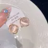 Aretes de Piedra Ojo de Gato Brillante Estilo Francés para Mujer, Elegantes y con Estilo, Pinzas para Oreja sin Perforar, Nuevos Aretes Populares 2026 al por Mayor