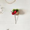 Venda Quente Transfronteiriça Mini Galho de Pinheiro Agulha de Pinheiro de Natal Fruta Vermelha de Natal Fruta Silvestre Pinha Acessórios de Decoração para Árvore de Natal