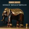 Par de Esculturas de Elefante em Madeira Maciça Yi Li Tai Guo Decorações Estilo Tailandês para Sala de Estar, Hall de Entrada, Armário de Vinho Presentes de Inauguração