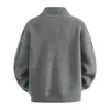 Suéter de punto para hombre, ajuste holgado, doble cremallera, nuevo para Otoño/Invierno 2026, talla grande, chaqueta de punto moderna y casual