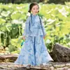 Nuevo Conjunto Hanfu de Otoño para Uso Diario para Niños y Niñas Estilo Nacional Infantil Traje Tang Mejorado Ropa de Actuación Super Hada Antiguo
