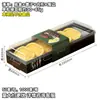 Caixa de Embalagem para Bolo de Feijão Mungo Ruili 6/8/10 Saco para Sorvete Caixa de Presente Caixa Transparente para Bolo de Feijão Mungo Confeitaria Assar