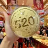 Pastel de Concha de Agua con Pan de Oro en la Superficie, Pastel Dorado 520 Feliz Cumpleaños Princesa, Por Favor Hazte Rico, Regalo Souvenir de Tienda Dorada