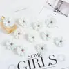 Flores Simuladas DIY Cabezas de Flores Multicapa Flores de Seda Flores Falsas Decoración de Boda Flores Flor de Seis Pétalos Flores para Cabeza de Ópera