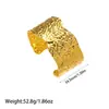Pulsera Amplia de Acero de Titanio Transfronteriza Europea y Americana Más Vendida con Apertura Irregular Exagerada, Pulsera de Acero Inoxidable Ajustable al por Mayor
