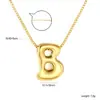 Novedades Transfronterizas Europeas y Americanas Colgantes de Letra P en Inglés Collar de Letras Redondas Sencillo y de Moda Joyería