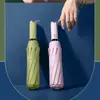 Paraguas plegable automático de un solo toque, ampliado, reforzado, engrosado, adecuado tanto para días soleados como lluviosos, ideal para el viaje diario