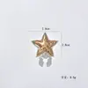 Elementos de Lujo Ligero, Gemelos de Aleación de Moda, Decoraciones de Botones de Traje de Sol y Estrella, Exquisitos Accesorios de Moda para Cuello
