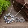 Venta Caliente Transfronteriza Set de Aretes de Aro Calados Esmaltados Colgante Creativo para Damas Set de Collar de Aro Exagerado