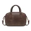 Estoque Transfronteiriço Bolsa Feminina Nova Versátil Ombro Transversal Bolsa de Mão Grande Capacidade Senso de Luxo Retrô Bolsa Estilo Bowling