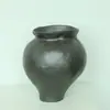 Vaso de Cerâmica com Formato Especial Pote de Cerâmica Estilo Japonês Ornamentos de Flores Simples para Sala de Estar Modelo de Quarto Entrada de Pousada Decorações de Alto Padrão