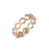 Joyería Geométrica Hueca Redonda de Moda Europea y Americana para Mujer, Anillo de Acero Inoxidable de Alta Gama con Temperamento de Lujo Ligero, Hip-Hop para Hombre