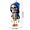 Colgante de Calavera para Coche de Nuevo Producto Transfronterizo Decoración Creativa de Coche para Halloween Colgante Plano de Acrílico Decoración