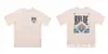 Colección de Camisetas de Manga Corta RHUDE Versión Alta Transfronteriza Vintage Americano Marlboro Streetwear Casual Holgadas para Pareja Cuello Redondo