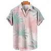 Camisa hawaiana estampada de verano para hombre, informal, de estilo independiente, de gran oferta, para vacaciones en la playa, fabricante transfronterizo.