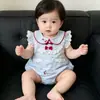 Enterizo Dulce Floral de Verano Ropa de Bebé para Niñas, Elegante Romper Delgado de Verano para Salidas