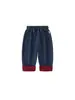 Roupas Infantis Bangxuan Jeans para Meninas Color Block Calças Estilosas para Meninos Versátil Simples Calças Longas para Crianças Pequenas Calças Cenoura para Bebês
