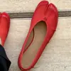 Zapatos planos Mary Jane de piel de oveja súper suave, modelo 2026, con separación de dedos para mujer, zapatos de ballet sin cordones, mocasines de pezuña de cerdo