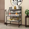 Gabinete de Buda, Estante de Mesa de Buda, Estatua de Buda, Estuche para Incienso, Nuevo Nicho Budista de Mesa Multicapa para el Hogar Estilo Chino, Guanyin Simple Metabo