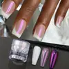 Manicure Nova Transfronteiriça Pó Moonlight Frasco Lótus Design de Pote à Prova de Vazamento Rosa Roxo Espelhado Aurora Pérola Pó Moonlight
