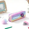 Grupo de Chicas Cazadoras Transfronterizas En Stock Estuche Arcoíris Brillante Estuche Brillante Papelería para Estudiantes Almacenamiento Bolsita para Lápices