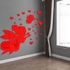 JM1012 Amor Fada Espelho Adesivos de Parede Quarto Infantil Layout de Parede Sala de Estar Quarto Banheiro Adesivos Decorativos de Parede