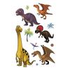 Adesivo Tatuagem Temporária Glitter Dinossauro Divertido Lavável À Prova D'água Duradouro Quebra-Cabeça Cartão de Cor Ventilado Braço Rosto Infantil