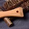 Peine Masajeador con Airbag Peine Masajeador de Madera de Bambú Peine de Regla Ancha Peine Masajeador de Madera