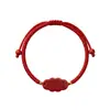 Pulseira de Cinábrio com Areia Dourada Roxa, Essencial para Passar em Provas, Pulseira do Ano Zodiacal para Casais com Fio Vermelho, Suprimento para Vendedores Ambulantes, Presente de Joia