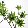 Ventas directas de fábrica lirio de simulación bambú 3 cabezas hierba rocío púrpura planta verde de simulación modelo de hogar sala de estar arreglo floral paisajismo
