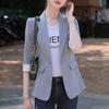 Chaqueta de Traje Pequeña Drapeada Casual para Mujer 2023 Verano Nueva Versátil Estilo Pequeño Chanel Top de Traje Profesional Pequeño