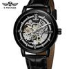 Una generación de relojes T-WINNER, nuevo reloj mecánico de moda para hombres de negocios, reloj mecánico automático con correa para hombres.