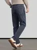 Nuevos Jeans de Alta Gama para Hombre de Primavera y Otoño, Pantalones Sueltos Rectos Negros y Grises, Pantalones de Negocios Otoño 2026 para Hombres de Mediana Edad