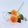 Popular Hortensia Crisantemo Artificial de 3 Ramas para Decoración de Boda Campestre y Accesorios de Fotografía, Venta al por Mayor Transfronteriza