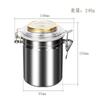 Latas humectantes de metal de acero inoxidable directas de fábrica, juegos para fumar al por mayor, tamaño grande, mediano y pequeño, latas selladas para almacenamiento de tabaco y té.