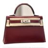 Outlet de fábrica caja Glow Piel de Vaca Segunda Generación Bolso Kelly 19 Cuero Genuino Bolso de Hombro Bolso Mini Versátil