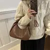 Moda Femenina 2026 Bolso de Hombro Tejido de Gran Capacidad Bolso Casual Nuevo Bolso Dumpling Bolso para el Hombro para Viajar