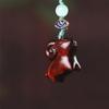 Sándalo Rojo Lindo Cabrito Sonámbulo Sándalo Zodíaco Colgante Creativo Colgante Accesorios Llavero