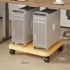 Suporte para Gabinete de Computador Gabinete de Mesa Suporte de Colocação Armário Suporte Bandeja Base Suporte de Colocação Rack de Armazenamento com Rodas Móvel