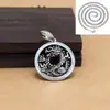 Pingente de Dragão em Prata de Lei S990 Colar Retro com Cabeça de Dragão Prata Kirin Pé Pingente de Prata em Formato de Dragão Joias de Prata do Zodíaco para Homens e Mulheres