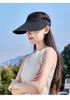 Sombrero de Sol para Hombres y Mujeres, Sombrero de Sol para Ciclismo con Protección Solar, Sombrero de Copa Abierta, Sombrero de Sol Grande sin Costuras para Exteriores, Sombrero de Sol para Adelgazar la Cara